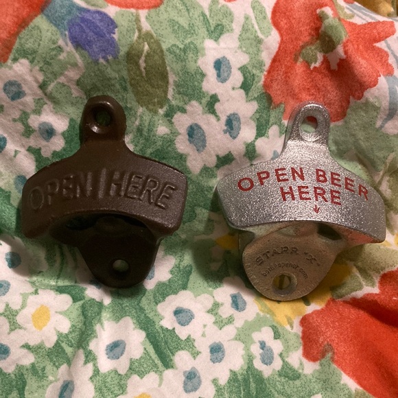 Wall Bottle Opener Bundle (2) Mounted Beer Bottle Opener - Picture 1 of 3